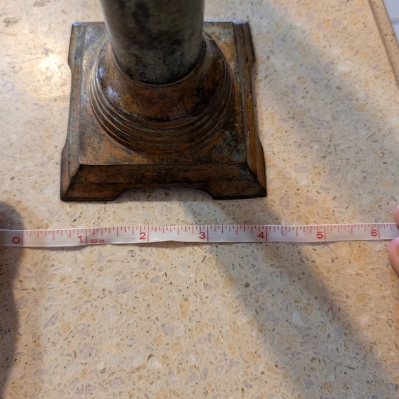 Antique Copper Candlesticks Vintage Large Rare Pair of Beautiful Pieces Valuable - Picture 8 of 9